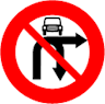 Cấm ô tô rẽ phải và quay xe